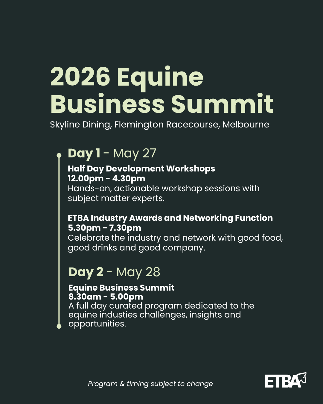 2026 Equine Business Summit